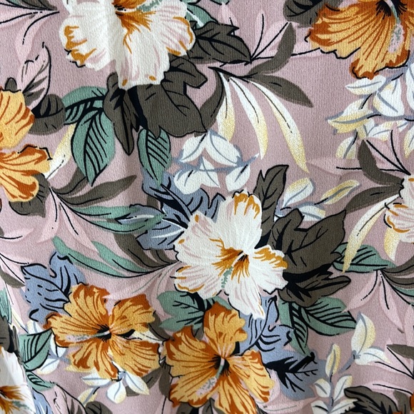 NEW Blush Allover Floral Knot Layered Pleated A-line Dress - Picture 16 of 16